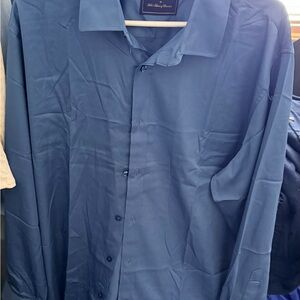 Billy Reid Navy Dress Shirt